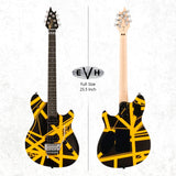 EVH Wolfgang Special Striped Electric Guitar (Black and Yellow) with Case