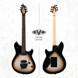 EVH Wolfgang Special Transactional Electric Guitar (SilverBurst Ebony) with Case