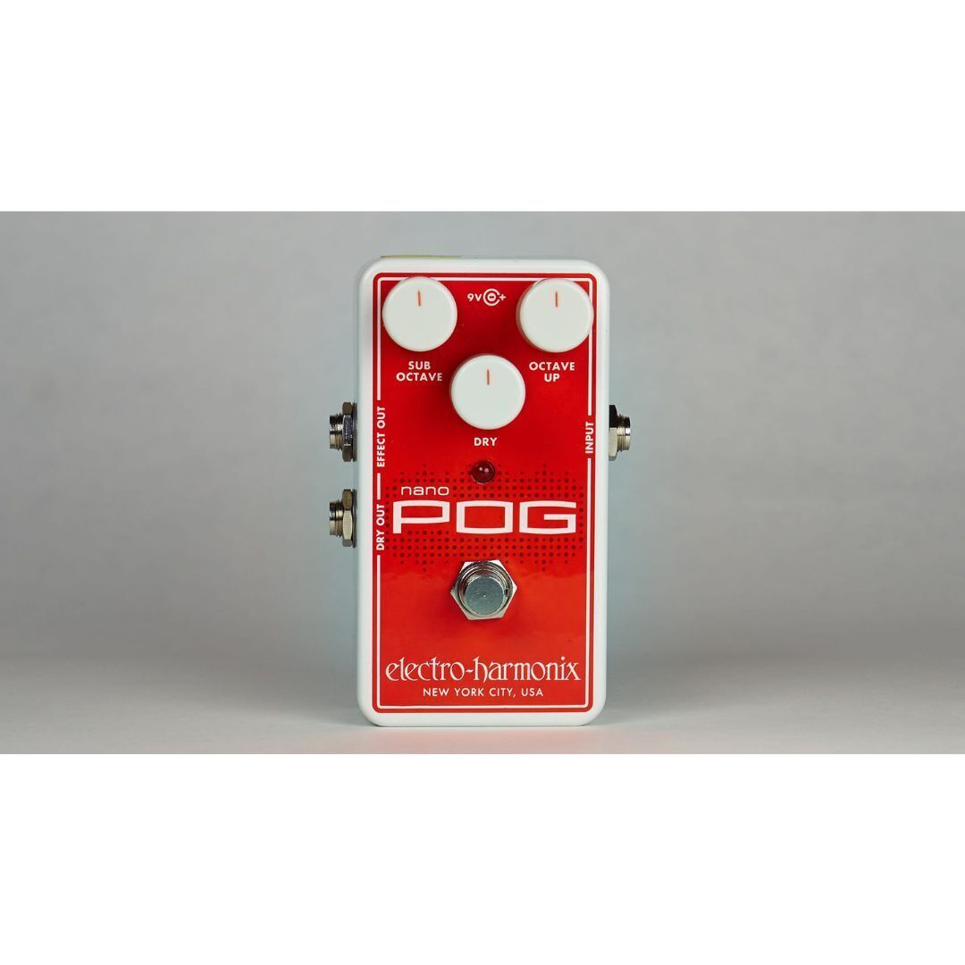 Electro-Harmonix Nano Pog  Polyphonic Octave Generator Pedal W/Power Supply