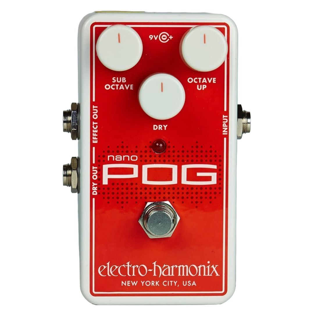 Electro-Harmonix Nano Pog  Polyphonic Octave Generator Pedal W/Power Supply