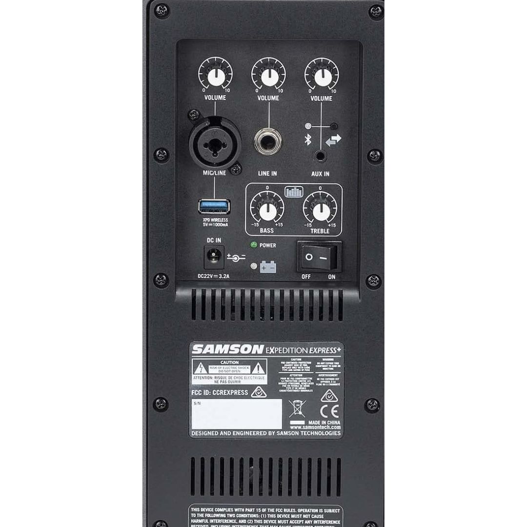 Samson Expedition Express Plus 75W Rechargeable Bluetooth Portable PA Speaker