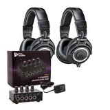 Audio-Technica M-Series ATH-M50X Headphones (Pair) with 4-Channel Amplifier