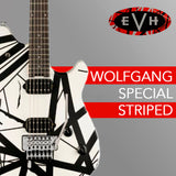 EVH Wolfgang Special Striped Electric Guitar (Black and White) with Case