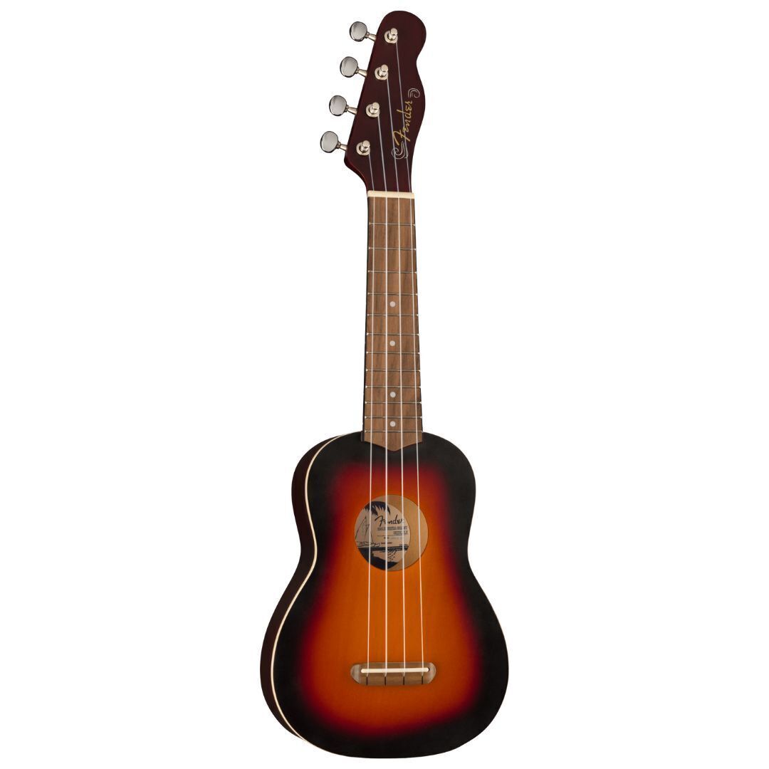 Fender Venice Soprano Uke, Walnut Fingerboard, 2-Color Sunburst