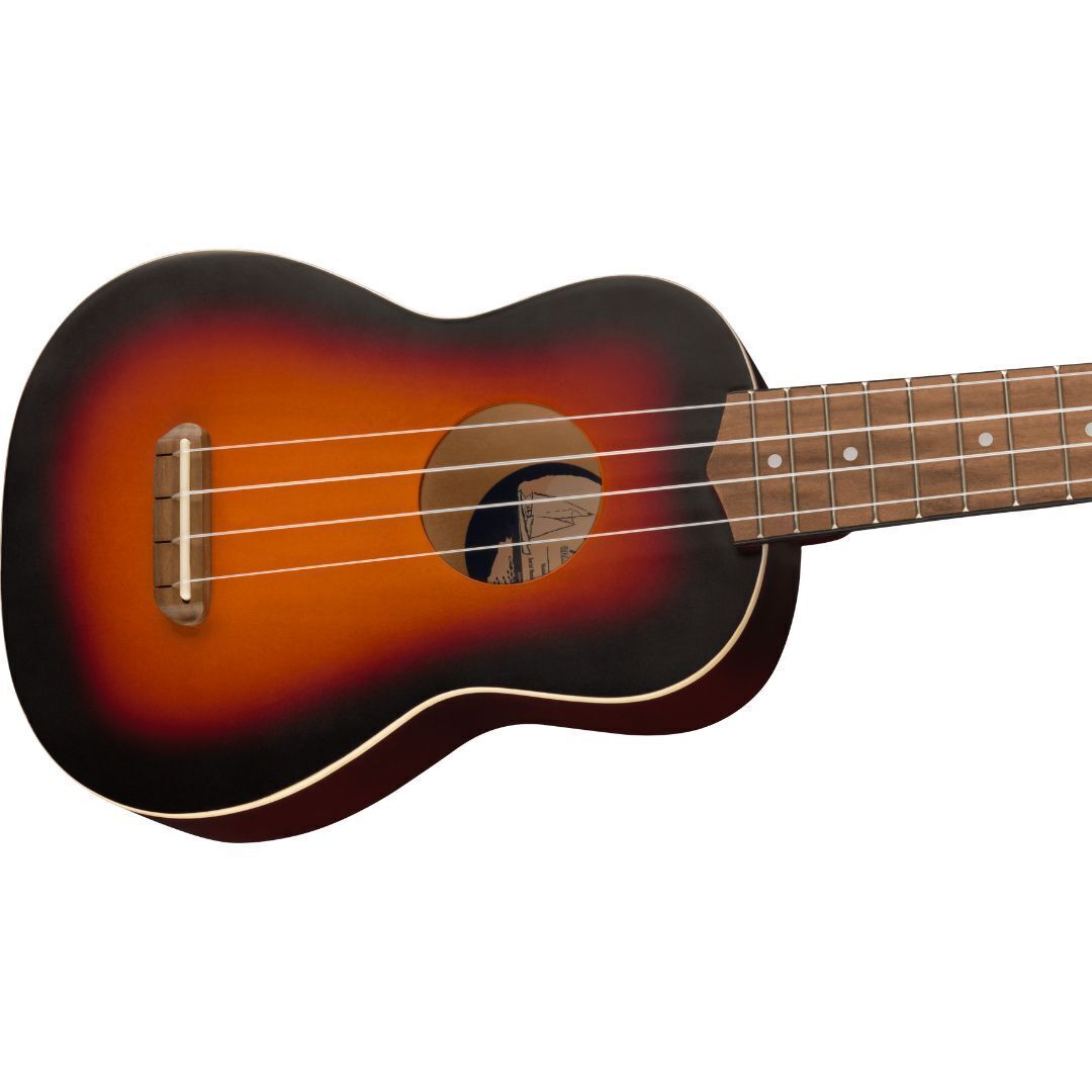 Fender Venice Soprano Uke, Walnut Fingerboard, 2-Color Sunburst