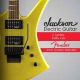 Jackson X Series Kelly KEX Electric Guitar (Lime Green Metallic) Bundle