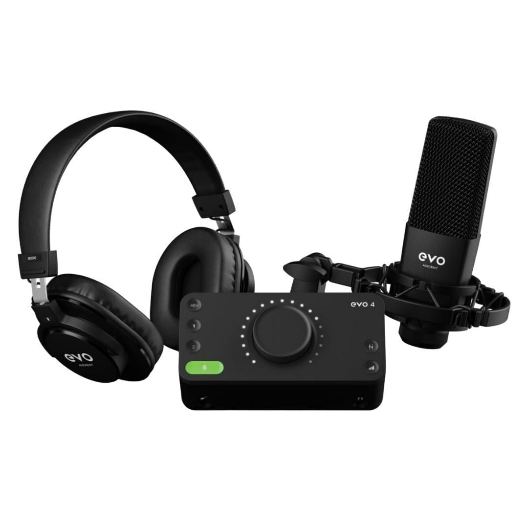 Audient EVO4SRB Start Recording Bundle with Audio Interface, Mic and Headphones