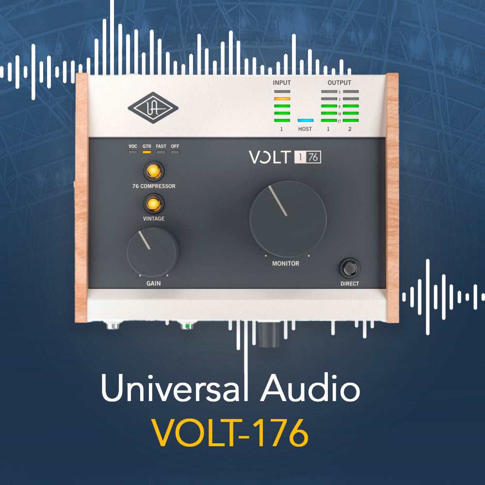 Universal Audio VOLT-176 USB Audio Interface with XLR Cable & 1/4 in TRS Cables