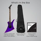 Jackson X Series Kelly KEX Electric Guitar (Deep Purple Metallic) with Bundle