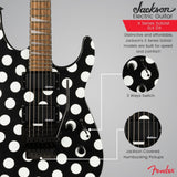 Jackson X Series Soloist SLX DX Electric Guitar (Polka Dot) Bundle