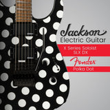 Jackson X Series Soloist SLX DX Electric Guitar (Polka Dot) Bundle