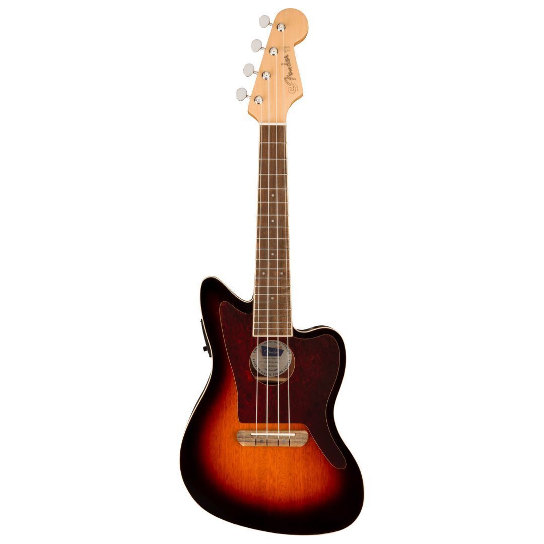 Fender Fullerton Jazzmaster Ukulele,  Tortoiseshell Pickguard, 3-Color Sunburst