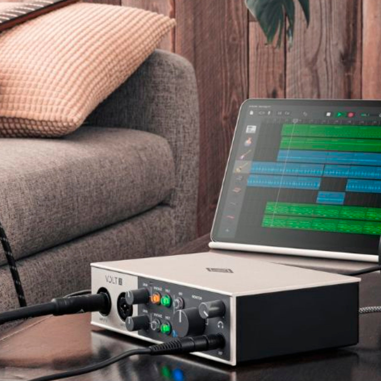 Universal Audio VOLT-2 USB Audio Interface with XLR,Guitar and 1/4 in TRS Cables