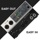 Universal Audio VOLT-2 USB Audio Interface with XLR,Guitar and 1/4 in TRS Cables