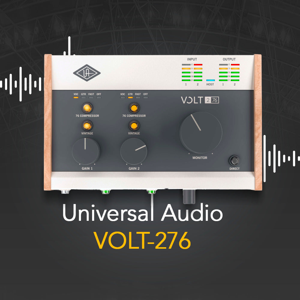 Universal Audio VOLT-276 USB Audio Interface with XLR,Guitar and TRS Cables