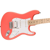 Fender Squier Sonic Stratocaster HSS Electric Guitar (Tahitian Coral)