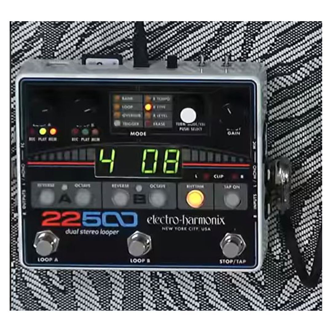 Electro-Harmonix 22500 Dual Stereo Looper Guitar Pedal W/Power Supply