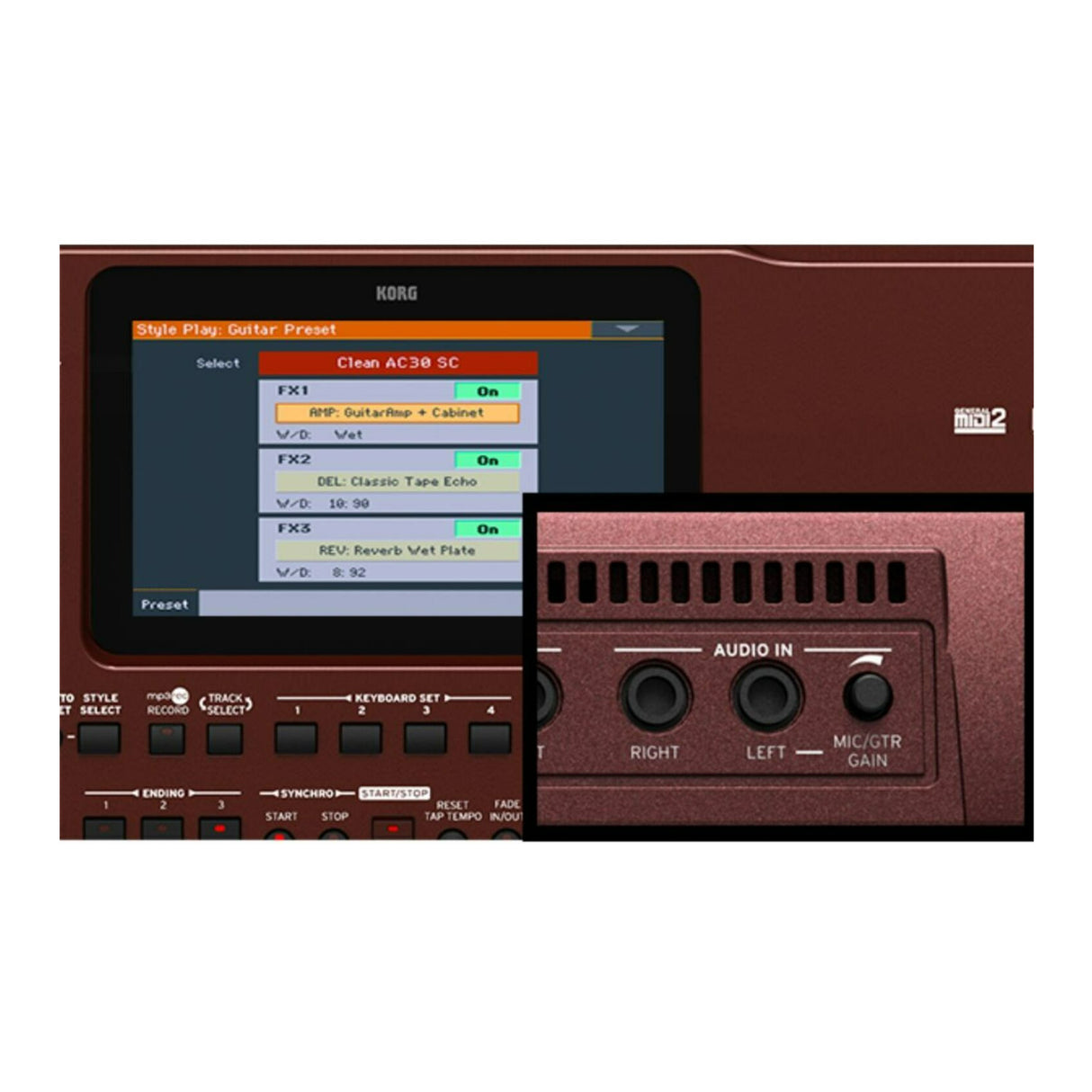 Korg Oriental Professional Arranger 61-Key with Touchscreen and Speakers (Black)
