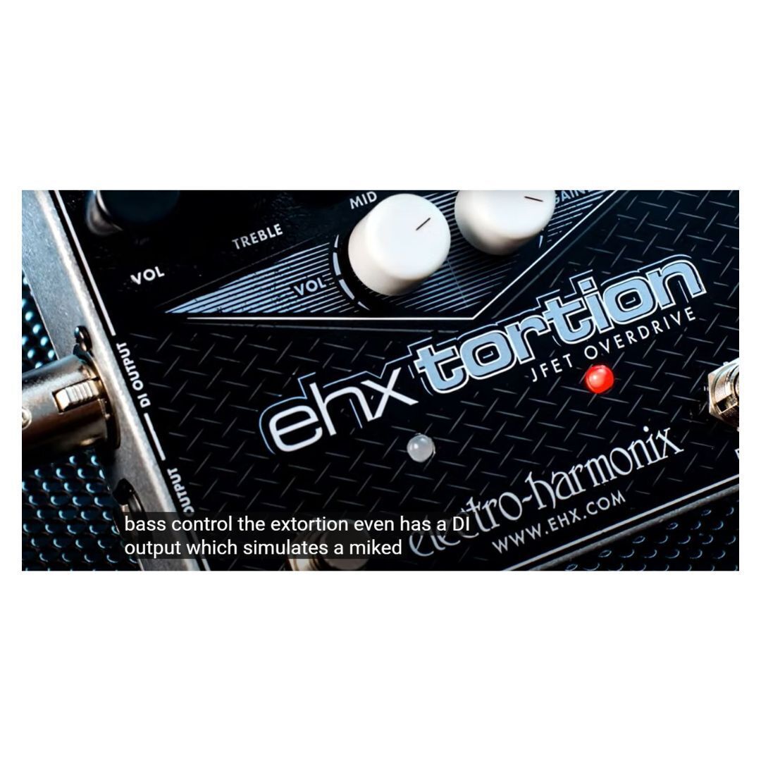Electro-Harmonix Ehx Tortion Jfet Overdrive Guitar Effects Pedal
