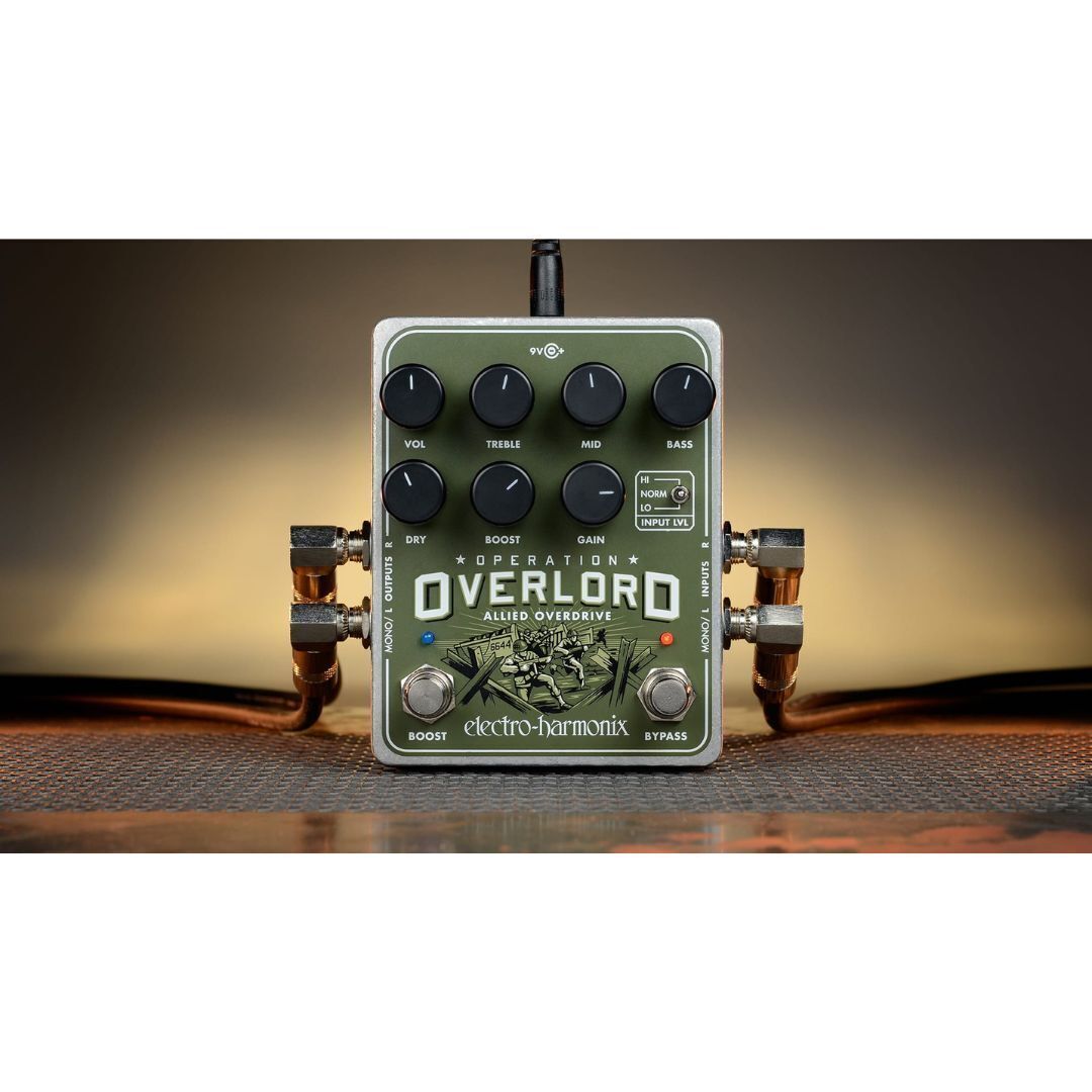 Electro-Harmonix Operation Overlord  Overdrive Effects Pedal W/Power Supply