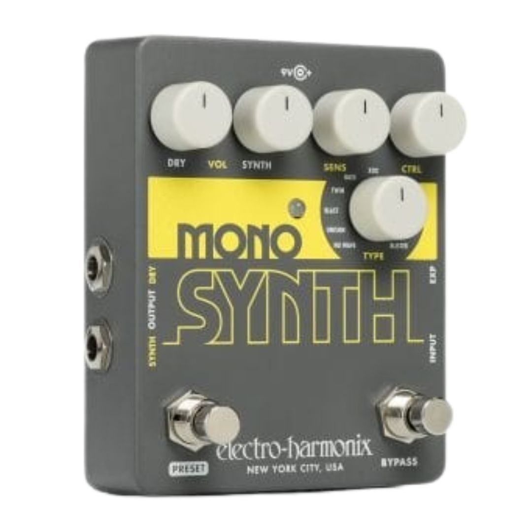 Electro Harmonix Guitar Mono Synth Effects Pedal Includes Power Supply