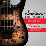 Jackson JS Series Dinky JS32 DKAP Electric Guitar (Black Burst Poplar) Bundle