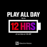 Electro Voice EVERSE 12 12-Inch Battery Powered Speaker (Black) Bundle