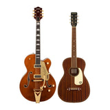 Gretsch G6120TG-DS Players Ed. Nashville Electric Guitar (Orange) Bundle