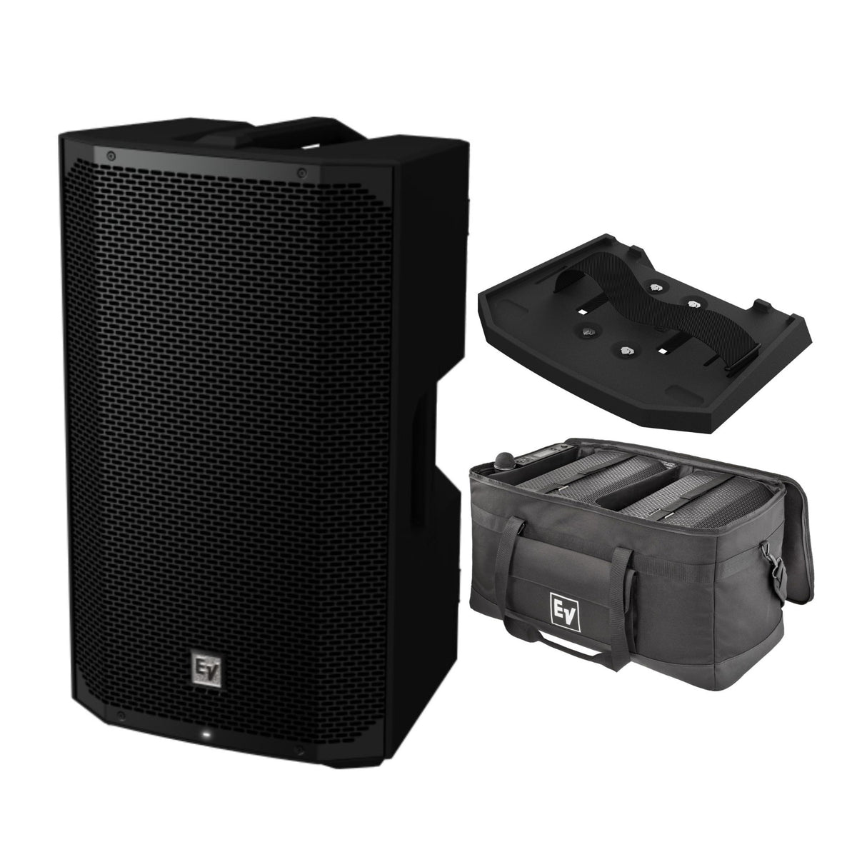Electro Voice EVERSE 12 12-Inch Battery Powered Loud Speaker (Black) Bundle