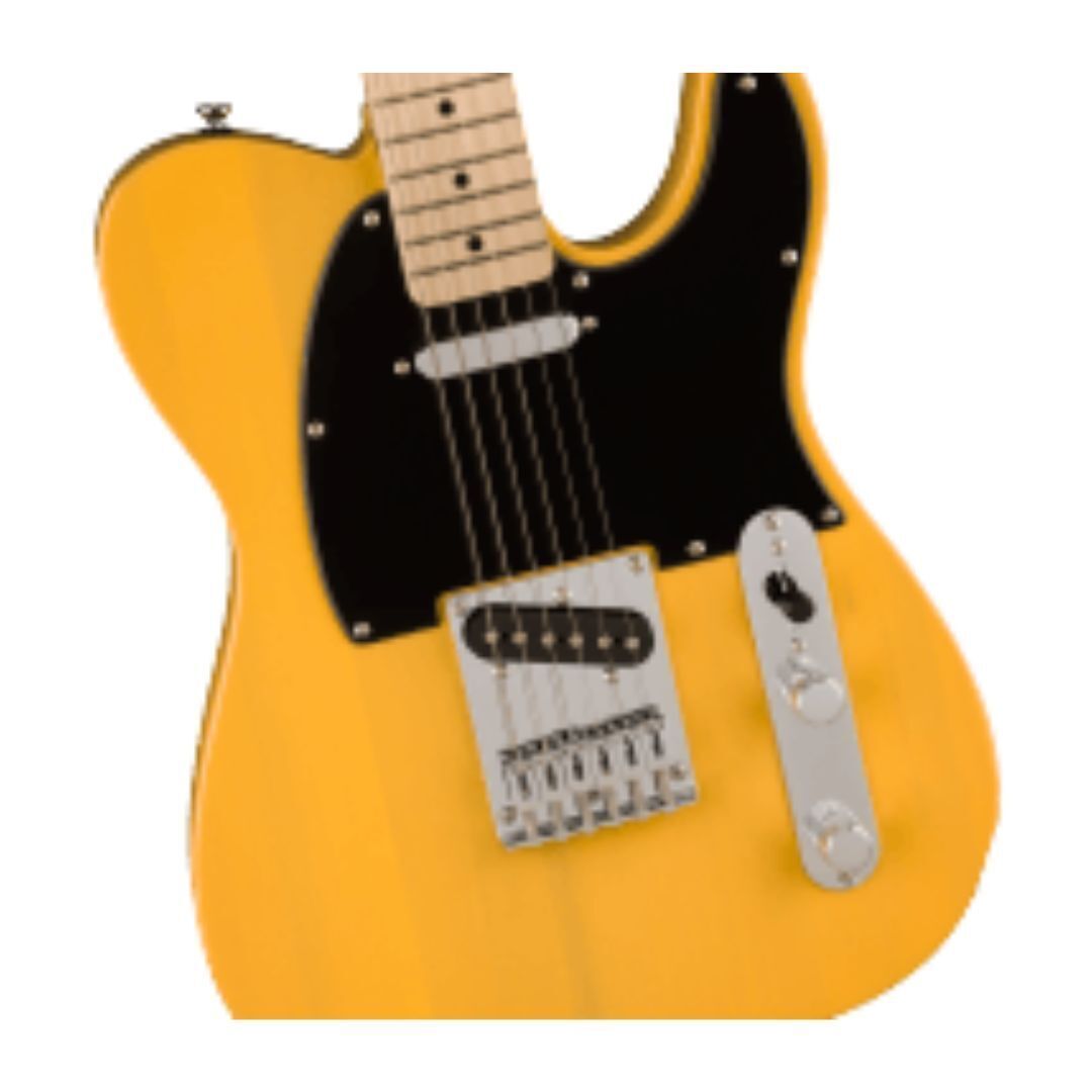 Squier Sonic Telecaster, Maple Fingerboard, Black Pickguard, Butterscotch Blonde
