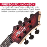 Schecter Sunset-6 Extreme 6-String Electric Guitar (Scarlet Burst) Bundle
