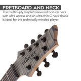 Schecter Sunset-7 Extreme 7-String Electric Guitar (Gray Ghost) Bundle