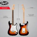 Squier Affinity Series Stratocaster Electric Guitar (Laurel, 3-Color Sunburst)