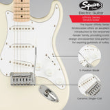 Squier Affinity Series Stratocaster 6-String Electric Guitar Bundle
