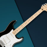 Squier Affinity Series Stratocaster Electric Guitar (Black) Bundle