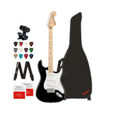 Squier Affinity Series Stratocaster Electric Guitar (Black) Bundle