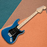 Squier Affinity Stratocaster 6-String Electric Guitar (Lake Placid Blue) Bundle