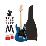 Squier Affinity Stratocaster 6-String Electric Guitar (Lake Placid Blue) Bundle