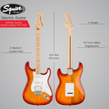 Squier Affinity Series Stratocaster FMT HSS Guitar (Sienna Sunburst) Bundle
