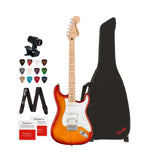 Squier Affinity Series Stratocaster FMT HSS Guitar (Sienna Sunburst) Bundle
