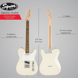 Squier Affinity Series Telecaster Electric Guitar (Olympic White) Bundle