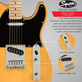 Squier Affinity Series Telecaster 6-String Electric Guitar (Butterscotch Blonde)