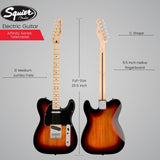 Squier Affinity Series Telecaster Electric Guitar (3-Color Sunburst) Bundle