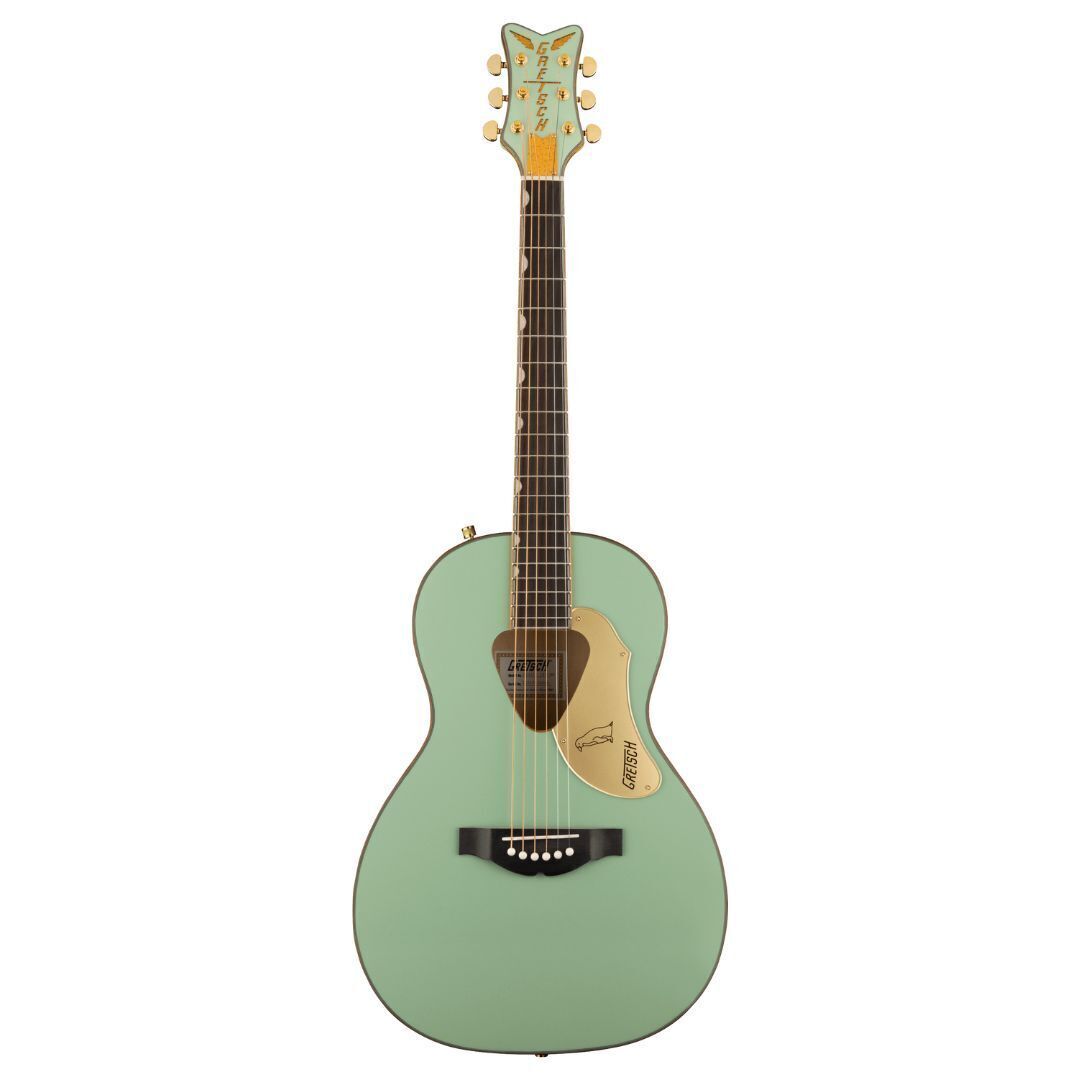 Gretsch G5021E Rancher Penguin Parlor Acoustic-Electric Guitar, Mint Metallic
