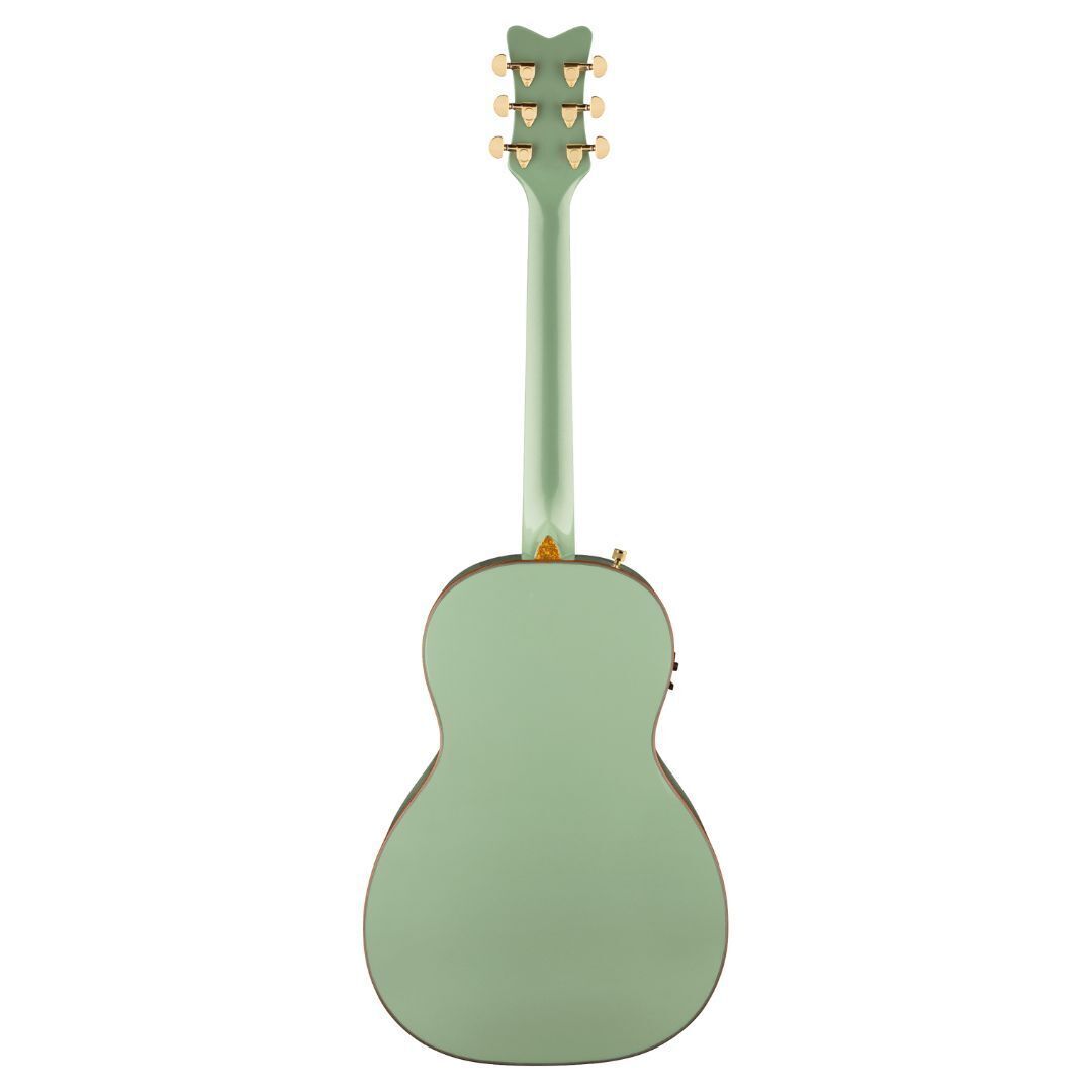 Gretsch G5021E Rancher Penguin Parlor Acoustic-Electric Guitar, Mint Metallic