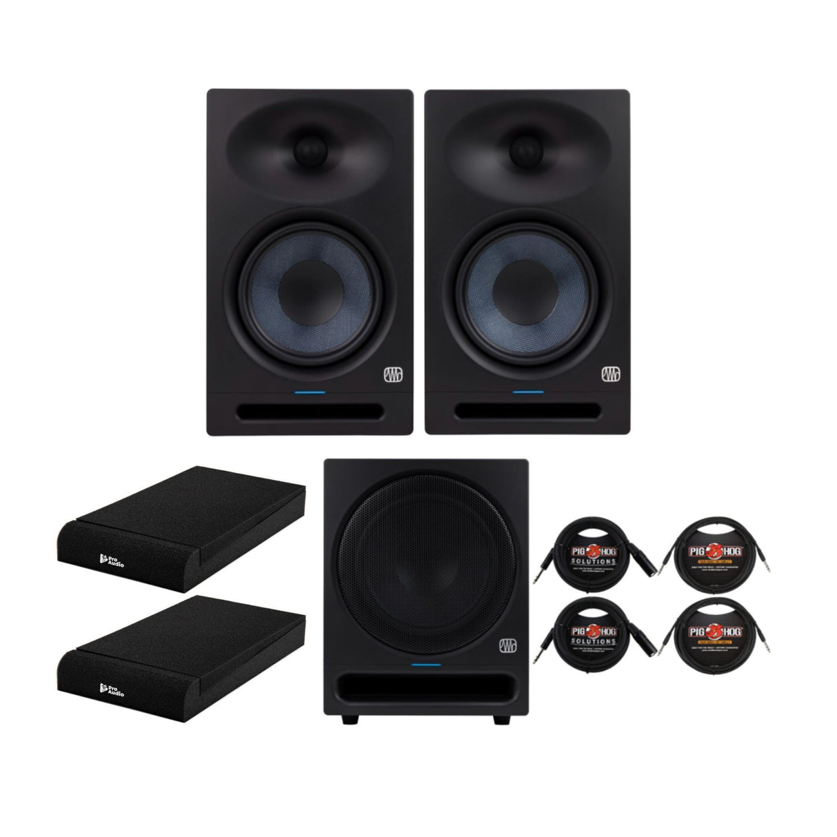 PreSonus Eris Studio 8 8-inch Studio Monitors with SubStudio Subwoofer Bundle