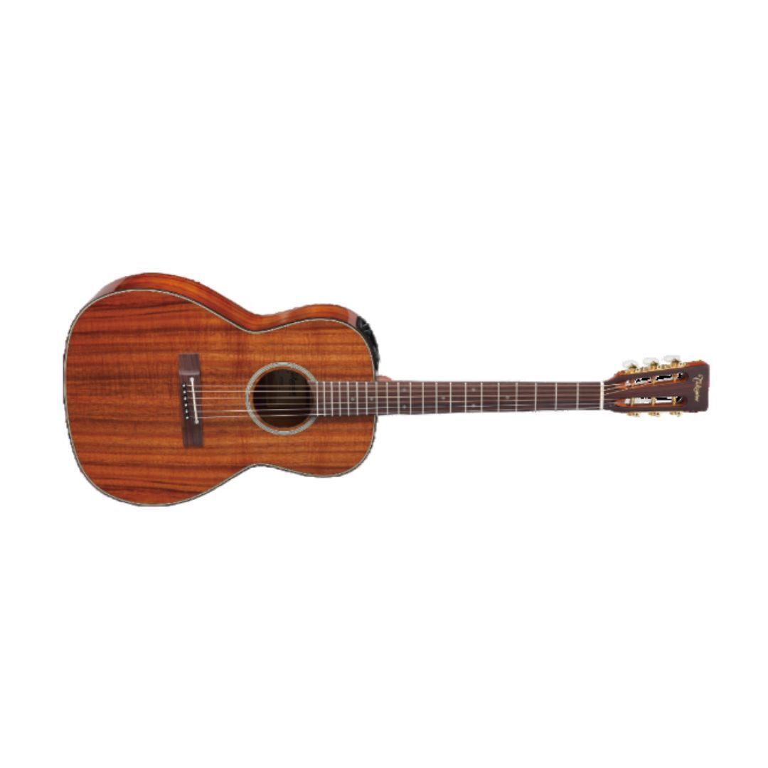 Takamine Made In Japan Orchestra Acoustic Electrric Guitar With Hawaiian Koa Top