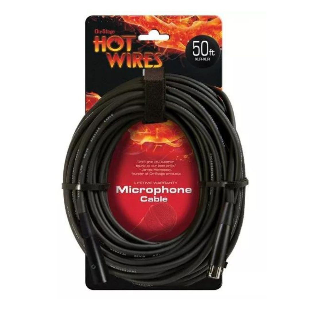 Hot Wires 50-Foot XLR-XLR Microphone Cable
