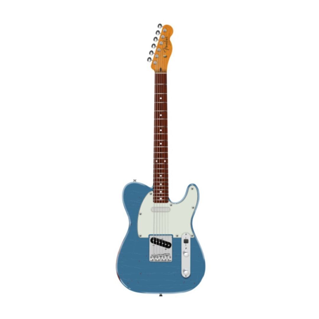 Fender Limited Edition Road Worn '60s Telecaster, Lake Placid Blue