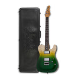 Schecter PT Classic Electric Guitar (Caribbean Fade Burst) with Hardshell Case